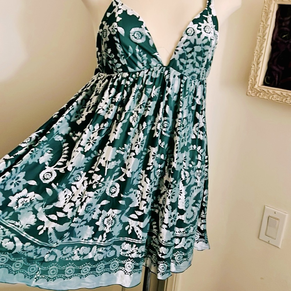 Free People / New~Sundress / Icy Green & White - Picture 12 of 12